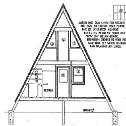 36 foot high A Frame House Plans