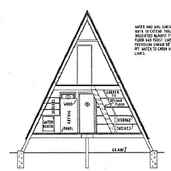 24 foot high A Frame House Plans