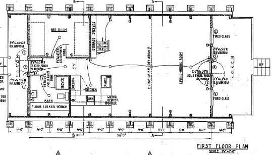 A Frame Cabin Floor Plan