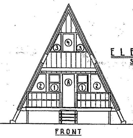 A-Frame Blueprint Front view