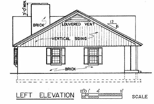 3 Bedroom Country Ranch Home Left View