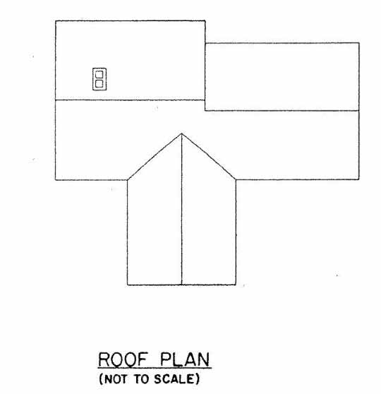 3 Bedroom Ranch Home Roof View