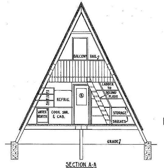 A Frame House Plan With Deck