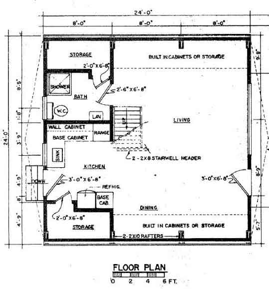 A Frame Floor Plan